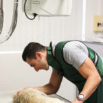 Dr. Michael Demertze doing x-ray