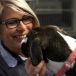 Kathy examining one of her patients