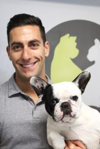 Dr. Michael Demertze and Willow - - Southside Animal Hospital Cronulla Veterinarian